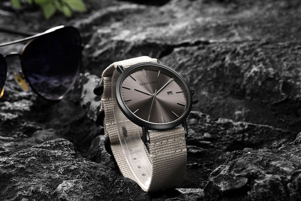 Casual Quartz Watches Men's Fabric Slim Ultra Thin Simple Analog Japan Quartz Wristwatches Unisex Clock Male - Vimost Shop