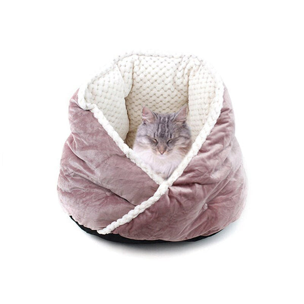 Cat Bed Soft Comfortable Pet Basket Warm Triangular Cat House Puppy Kennel Pet Sleeping Nest Cave for Dogs Cats Pets Supplies - Vimost Shop