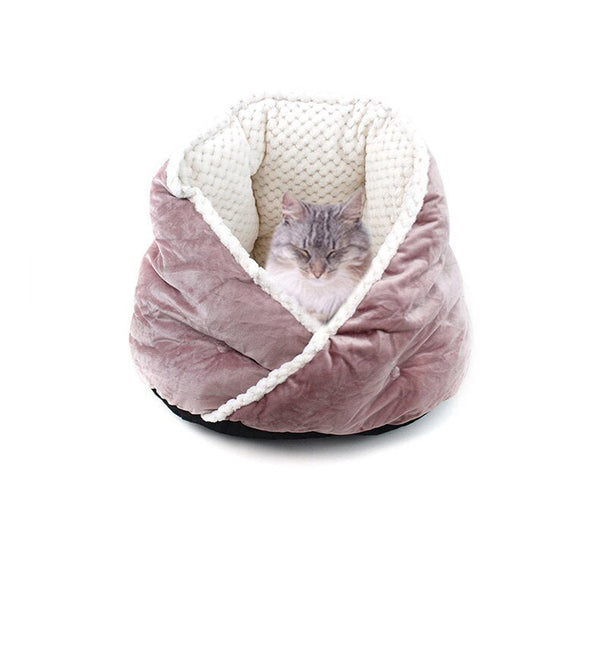 Cat Bed Soft Comfortable Pet Basket Warm Triangular Cat House Puppy Kennel Pet Sleeping Nest Cave for Dogs Cats Pets Supplies - Vimost Shop