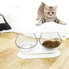 Cat Bowl Dual-use Transparent Non-slip Protect Cervical Vertebrae Tilt Mouth Pet Drinking Water Food Bowls for Dog Cats - Vimost Shop