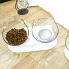 Cat Bowl Dual-use Transparent Non-slip Protect Cervical Vertebrae Tilt Mouth Pet Drinking Water Food Bowls for Dog Cats - Vimost Shop