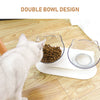 Cat Bowl Dual-use Transparent Non-slip Protect Cervical Vertebrae Tilt Mouth Pet Drinking Water Food Bowls for Dog Cats - Vimost Shop