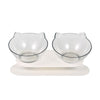 Cat Bowl Dual-use Transparent Non-slip Protect Cervical Vertebrae Tilt Mouth Pet Drinking Water Food Bowls for Dog Cats - Vimost Shop