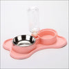 Cat Bowl Non-slip Pet Double Bowls Automatic Water Dispenser Puppy Eating Dish Food Feeder for Dogs Cats Pet Feeding Supplies - Vimost Shop