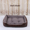 Cat Dog Bed Winter Warm Pet Sofa Waterproof Leather Kennel House Removable Mat For Small Medium Large Dogs Pets Sleeping Beds - Vimost Shop