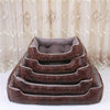 Cat Dog Bed Winter Warm Pet Sofa Waterproof Leather Kennel House Removable Mat For Small Medium Large Dogs Pets Sleeping Beds - Vimost Shop