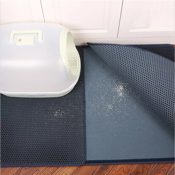 Cat Litter Mat Waterproof Double-Layer Pet EVA Foam Trapper Non-Toxic Pad Pet Cleaning Accessories - Vimost Shop