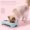 Cat Stainless Steel Bowls Pet Feeding Double Bowl Anti-skid Water Bowl Food Dish Dog Cats Feeder Round Bowl Pets Supplies - Vimost Shop