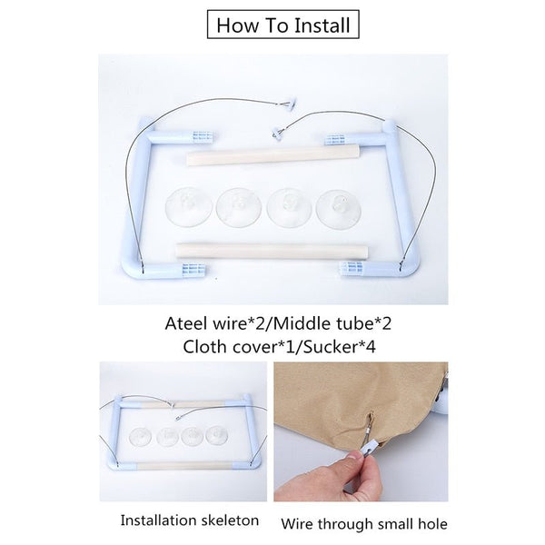 Cat Sunny Seat Window Mount Pet Cat Hammock Comfortable Cat Pet Bed Cute Pet Hanging Beds Bearing 20kg - Vimost Shop