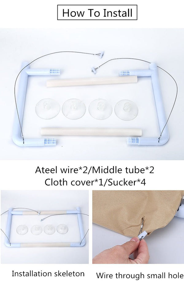 Cat Sunny Seat Window Mount Pet Cat Hammock Comfortable Cat Pet Bed Cute Pet Hanging Beds Bearing 20kg - Vimost Shop