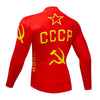 CCCP Cycling Jersey 9D Bib Set MTB Uniform Red Bike Clothing Spring/Autumn Quick Dry Bicycle Clothes Mens Long Cycling Wear - Vimost Shop