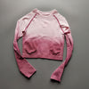 Changing Color Yoga Fitness Seamless Crop Top 2020 Sports Athletic Long Sleeve Jogging Shirts Fitness Gym High Quality Tops - Vimost Shop