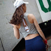 Chic Back Open Yoga Fitness Crop Top Women - Vimost Shop