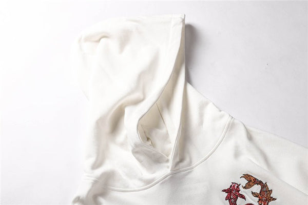 Chinese Style Top Men Carp Koi Embroidered Print Hooded Sweatshirts Hoodies Harajuku Hip Hop Pullover Hoodie Streetwear - Vimost Shop