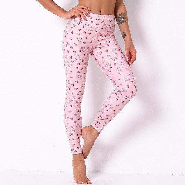 Christmas 13 Colors Print High Elastics Yoga Pants High Waist Hips Lifting Gym Fitness Female Sports Breathable Jogging Pants - Vimost Shop