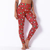 Christmas 13 Colors Print High Elastics Yoga Pants High Waist Hips Lifting Gym Fitness Female Sports Breathable Jogging Pants - Vimost Shop