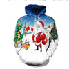 Christmas 3D Sweater hooded sweater Warm Sweater - Vimost Shop