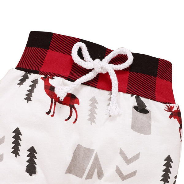 Christmas Baby Outfits 2020 Winter Cotton 3Piece Set Bodysuit+Pants+Hat Xmas Print Long Sleeve Baby Clothes for Boy Girl D30 - Vimost Shop