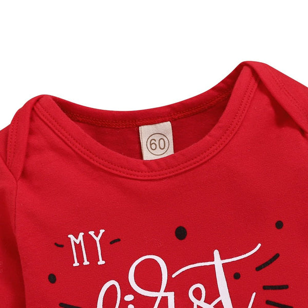 Christmas Baby Outfits 2020 Winter Cotton 3Piece Set Bodysuit+Pants+Hat Xmas Print Long Sleeve Baby Clothes for Boy Girl D30 - Vimost Shop