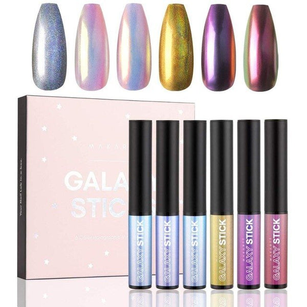 Chrome Nail Powder Pen Holographic Nail Powder 3 Colors Air Cushion Pen Mirror Effect Nail Art DIY Gel - Vimost Shop