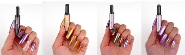 Chrome Nail Powder Pen Holographic Nail Powder 3 Colors Air Cushion Pen Mirror Effect Nail Art DIY Gel - Vimost Shop
