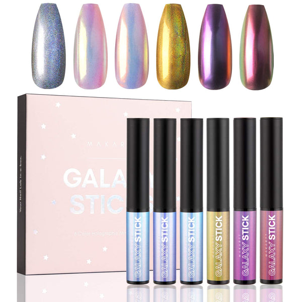 Chrome Nail Powder Pen Holographic Nail Powder 3 Colors Air Cushion Pen Mirror Effect Nail Art DIY Gel - Vimost Shop