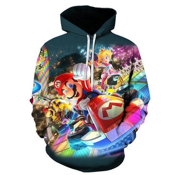 Classic Cartoon Mario Bros 3D Print Jacket Men/Women Casual Streetwear Hoodie Man Cute Clothes Sweat Pour Homme Harajuku - Vimost Shop