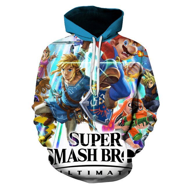Classic Cartoon Mario Bros 3D Print Jacket Men/Women Casual Streetwear Hoodie Man Cute Clothes Sweat Pour Homme Harajuku - Vimost Shop