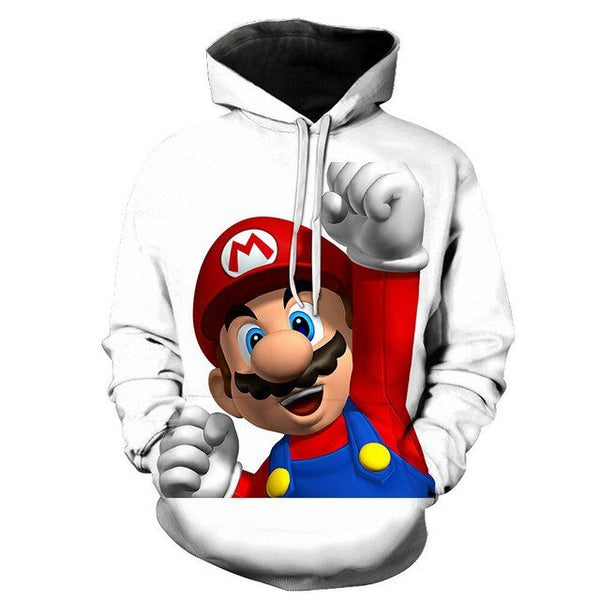 Classic Cartoon Mario Bros 3D Print Jacket Men/Women Casual Streetwear Hoodie Man Cute Clothes Sweat Pour Homme Harajuku - Vimost Shop