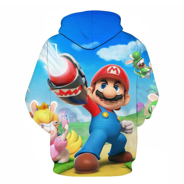Classic Cartoon Mario Bros 3D Print Jacket Men/Women Casual Streetwear Hoodie Man Cute Clothes Sweat Pour Homme Harajuku - Vimost Shop