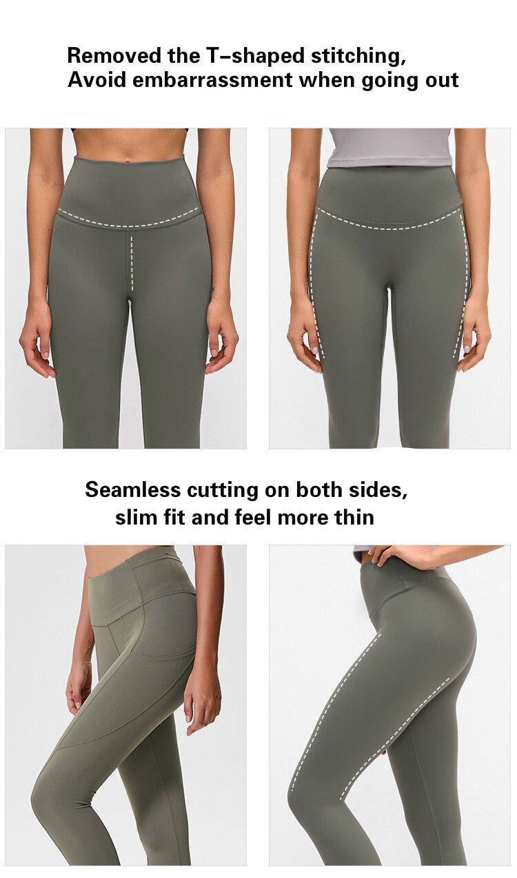 Classical 3.0 Version Soft Naked-feel Workout Gym Yoga Tights Women Squatproof High Waist Fitness Sport Leggings Running Pants - Vimost Shop
