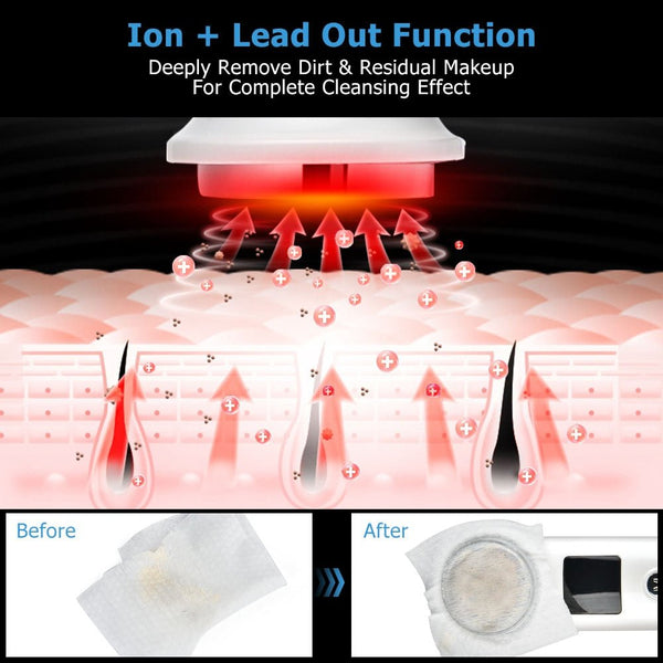 Cleansing Rejuvenation Device LED Photon Therapy Vibration Massager Skin Beauty Instrument Warm Treatment Massage Face Care Tool - Vimost Shop