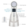 Cleansing Rejuvenation Device LED Photon Therapy Vibration Massager Skin Beauty Instrument Warm Treatment Massage Face Care Tool - Vimost Shop