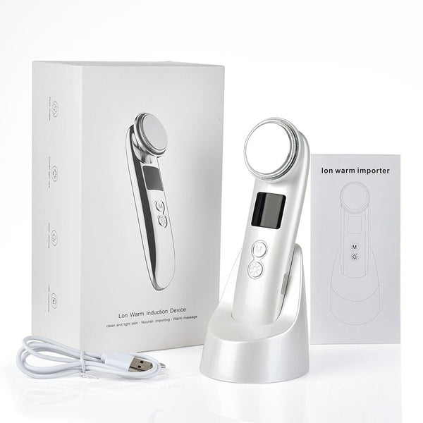 Cleansing Rejuvenation Device LED Photon Therapy Vibration Massager Skin Beauty Instrument Warm Treatment Massage Face Care Tool - Vimost Shop