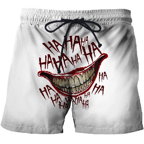 Clown mouth 3d Printed Beach Shorts Men Shorts 3d Shorts Plage Summer Swimwear Quick Dry Pants Board Shorts Drop Ship - Vimost Shop