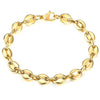 Coffee Beans Link Chain Bracelet Stainless Steel Gold Silver Color for Men Women Simple Bracelet Jewelry Gift 7/9/11mm - Vimost Shop