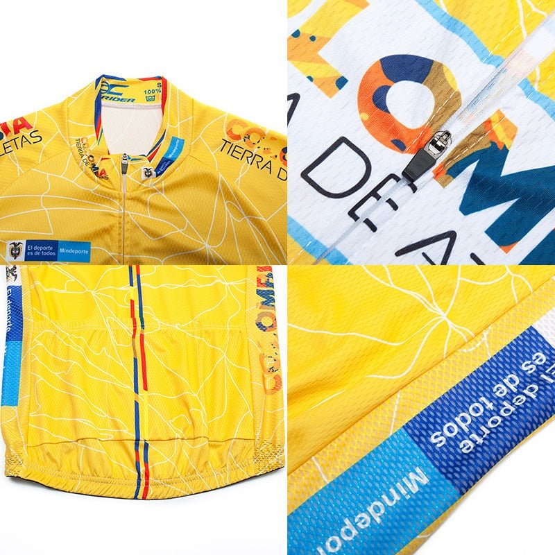 Colombia Cycling Jersey 9D Set MTB Uniform Bicycle Clothing Ropa Ciclismo Mens Quick Dry Bike Wear Short Maillot Culotte - Vimost Shop