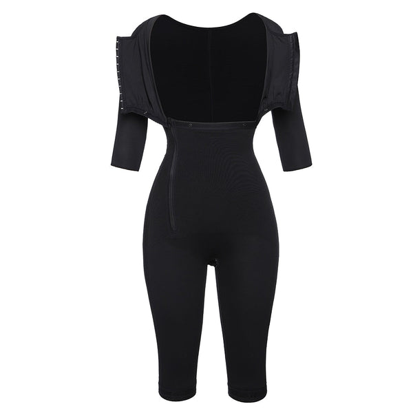 Colombianas Post-Surgery Full Body Arm Shaper Body Suit Powernet Girdle Black Waist Trainer Corsets Slimming Shapewear - Vimost Shop