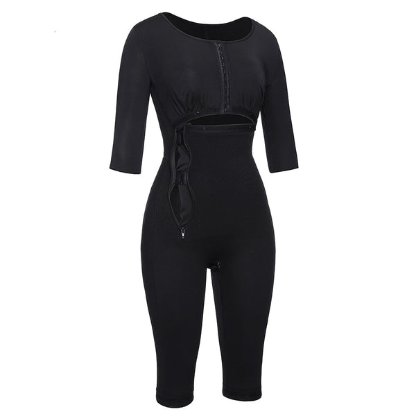 Colombianas Post-Surgery Full Body Arm Shaper Body Suit Powernet Girdle Black Waist Trainer Corsets Slimming Shapewear - Vimost Shop