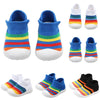 Colorful Baby Shoes First Shoes Baby Toddler First Walker Baby Girl Boy Kids Soft Rubber Sole Anti-Slip Baby Knitted Shoes D30 - Vimost Shop