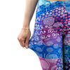 Colorful Dot Print Stitching Pattern Leggings Fitness Stretch Slim Bottoms Sexy Workout Elasticity Pants - Vimost Shop