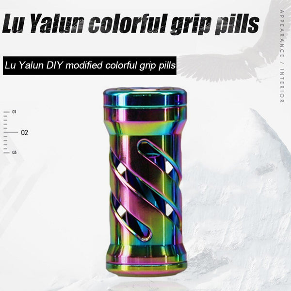 Colorful Metal Grip Pill Fishing Reel Accessories Metal Water Drop Drum Fishing Wheel Handle DIY Fishing Wheel Grip - Vimost Shop
