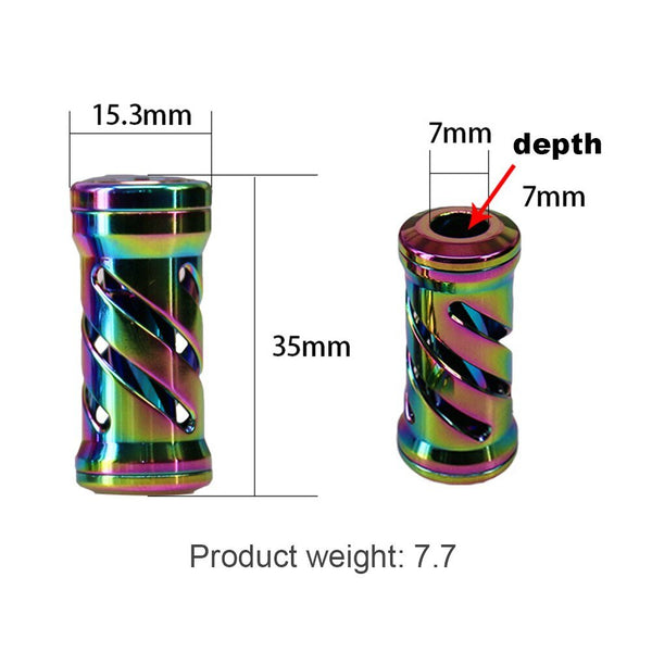 Colorful Metal Grip Pill Fishing Reel Accessories Metal Water Drop Drum Fishing Wheel Handle DIY Fishing Wheel Grip - Vimost Shop