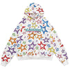 Colorful Star Print Letter Patch Hoodie Men Baggy Sweatshirt Pullover Harajuku High Street Hip Hop Style Streetwear Men - Vimost Shop