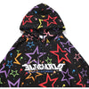 Colorful Star Print Letter Patch Hoodie Men Baggy Sweatshirt Pullover Harajuku High Street Hip Hop Style Streetwear Men - Vimost Shop