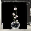 Colorful Tulip Lotus Flowers Trees Shower Curtain Sets Non-Slip Rugs Toilet Lid Cover and Bath Mat Waterproof Bathroom Curtains - Vimost Shop
