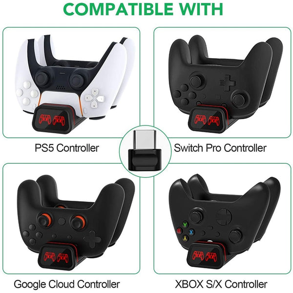 Controller Charging Dock For PS5 , Xbox Series S/X , Nintendo Switch Pro , Google Gamepad Charger Stand Station Power Supply - Vimost Shop
