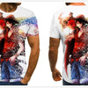 Cool anime men's T-shirt summer fashion top 3D round neck short sleeve Naruto casual shirt T-shirt - Vimost Shop