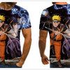 Cool anime men's T-shirt summer fashion top 3D round neck short sleeve Naruto casual shirt T-shirt - Vimost Shop