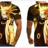 Cool anime men's T-shirt summer fashion top 3D round neck short sleeve Naruto casual shirt T-shirt - Vimost Shop